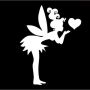 Glittertattoo Sjabloon Kissing Fairy  (5 pack)