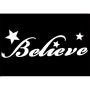 Glittertattoo Sjabloon Believe  (5 pack)