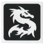 Glittertattoo Sjabloon Dragon (5 pack)