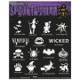 Glimmer Winter Spooktacular Stencil Set met poster