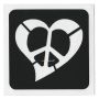 Glittertattoo Sjabloon Heart Peace (5 pack)