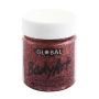 Global Bodyart Glittergel Rood