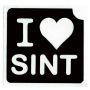 Glittertattoo Sjabloon I Love Sint