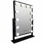 Metalen Hollywood Spiegel LED Zwart 