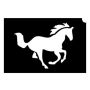 Glittertattoo Sjabloon Horse (5 pack)