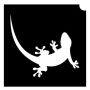 Glittertattoo Sjabloon Tiny Gecko (5 pack)