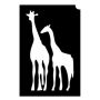 Glittertattoo Sjabloon Giraffe (5 pack)