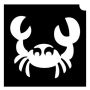 Glittertattoo Sjabloon Happy Crab (5 pack)