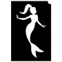 Glittertattoo Sjabloon Mermaid Princess (5 pack)