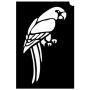 Glittertattoo Stencils Parrot (5 pack)