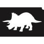 Glittertattoo Stencil Triceratops (5 pack)