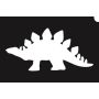 Glittertattoo Stencil Stegosaurus (5 pack)