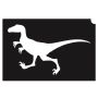 Glittertattoo Stencil Raptor 2 (5 pack)