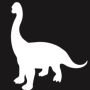 Glittertattoo Stencil Brontosaurus (5 pack)