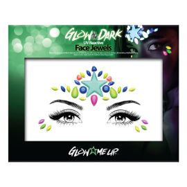 Face Jewels Glow In The Dark Star