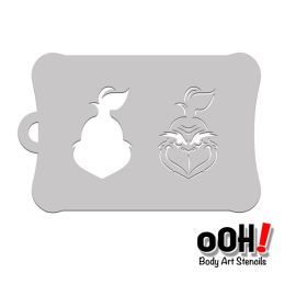 oOh Body Art Christmas Grouch Stencil