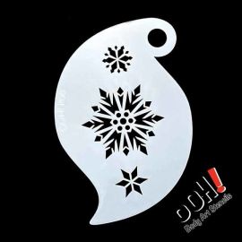 oOh Body Art Snowflake Storm Stencil

Ooh schmink stencils is ontworpen om symmetrisch te zijn, dus je kunt de schmink stencils gewoon draaien en draaien om recht over het gezicht te gaan. U hoeft geen tweede stencil te gebruiken om uw achtergrondstruct