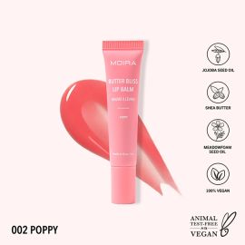 Moira Butter Bliss Lip Balm Poppy 02