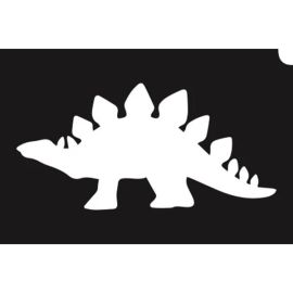 Glittertattoo Stencil Stegosaurus 