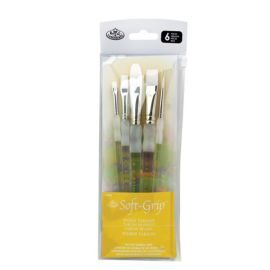 Soft Grip Facepainting Brushes Set 5 pcs