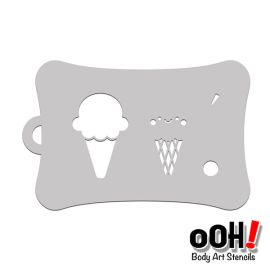 oOh Body Art Ice Cream Stencil