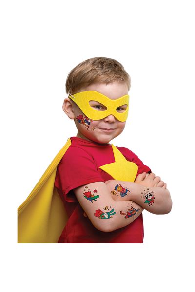 Tijdelijke Tattoo Superhero Set