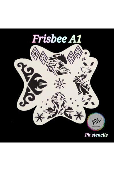 Frisbee Schminkstencil A1