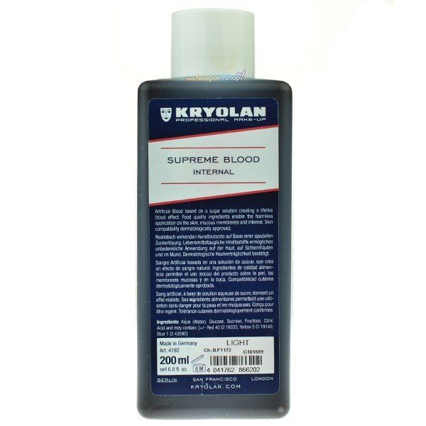 Kryolan Supreme Blood Internal Light 200ml