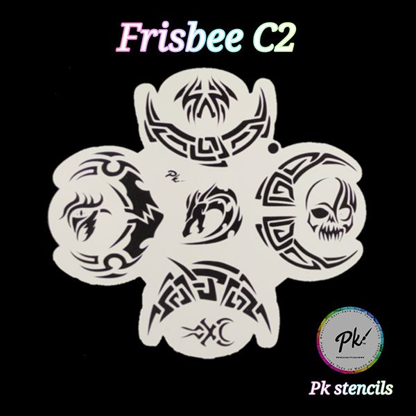 Frisbee Schminkstencil C2