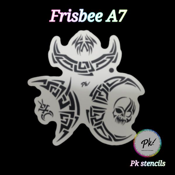 Frisbee Schminkstencil A7