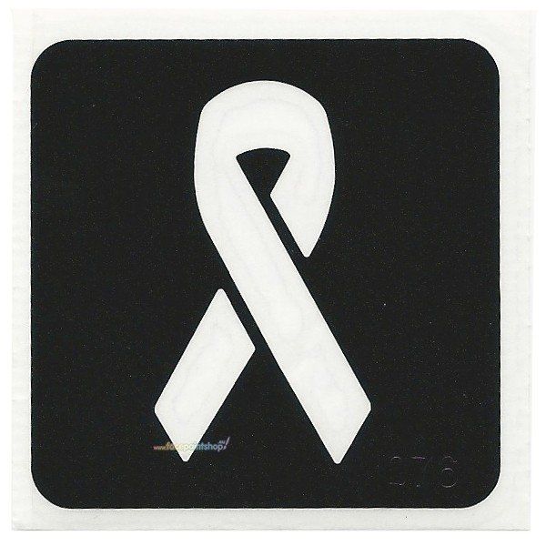 Glittertattoo Sjabloon Awareness Ribbon (5 pack)