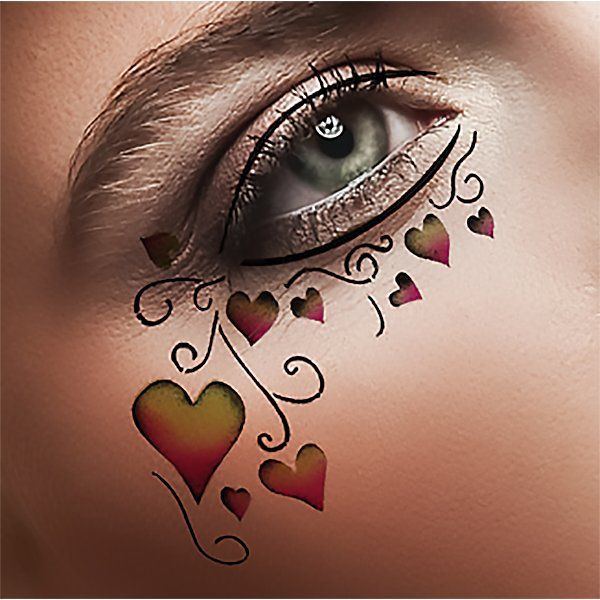 Extreme Beauty Tribal Hearts Stencil