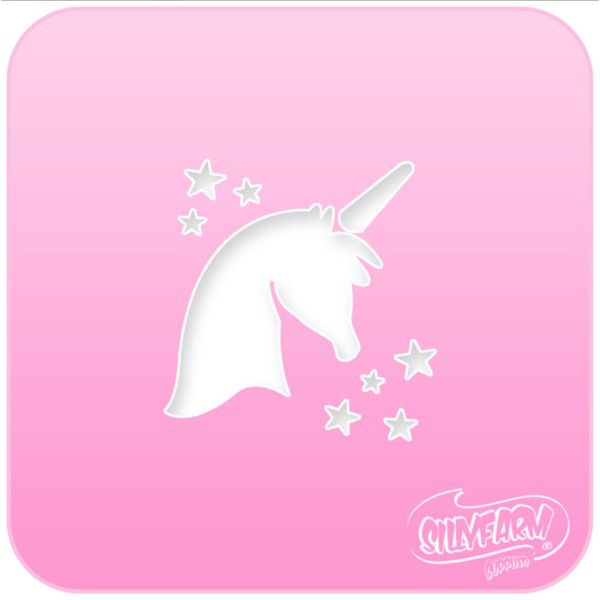 Schminksjabloon Sillyfarm Unicorn