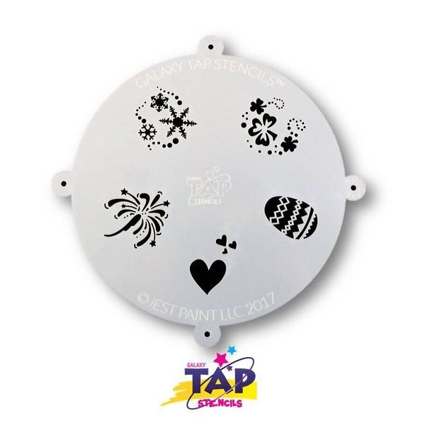 Tap Galaxy Holidays Schmink Stencils