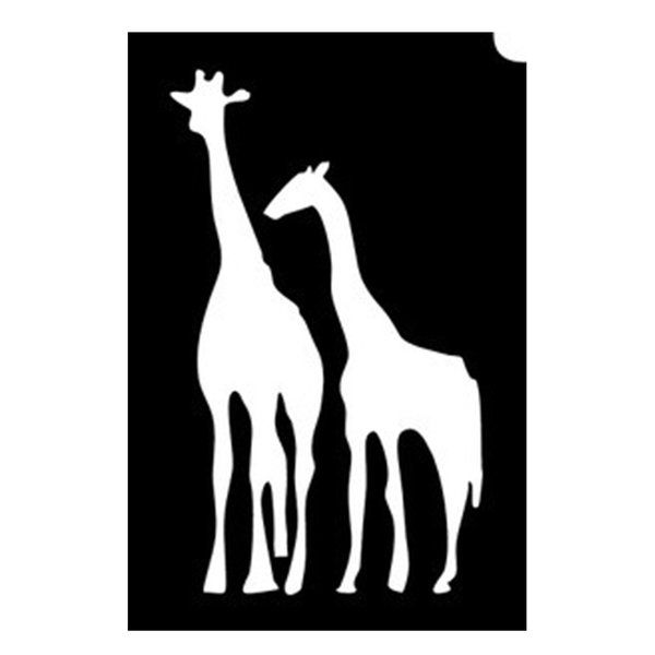 Glittertattoo Sjabloon Giraffe (5 pack)