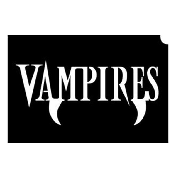 Glittertattoo Sjabloon Vampires (5 pack)