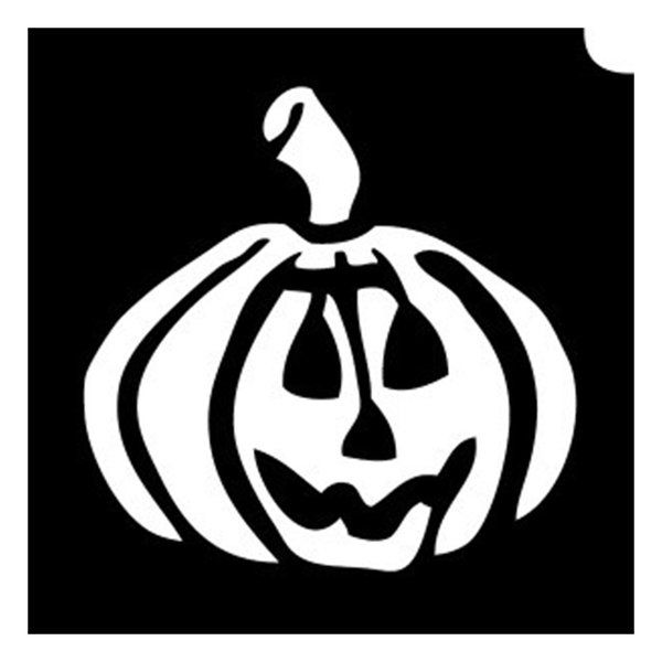 Glittertattoo Sjabloon Scary Pumpkin Face (5 pack)