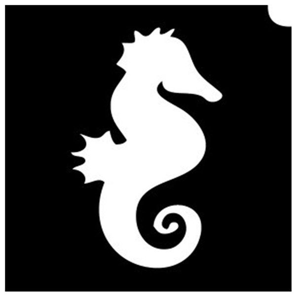 Glittertattoo Stencils Sea Horse (5 pack)