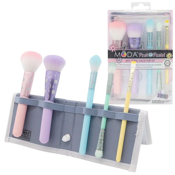 Moda Borstels Pastel 6 stuks Face Flip Kit