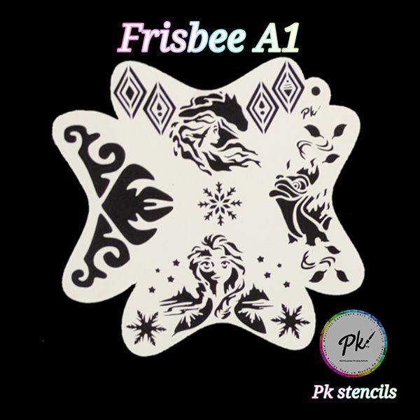 Frisbee Schminkstencil A1