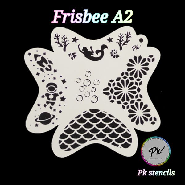 Frisbee Schminkstencil A2