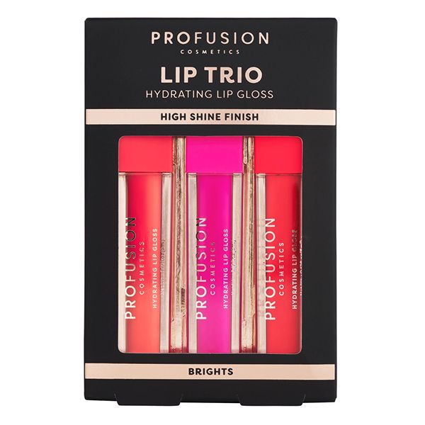 Profusion Lip Trio Hoogglans Lip Gloss - Brights