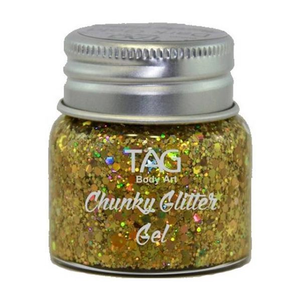 Tag Chunky Glitter Gel Goud