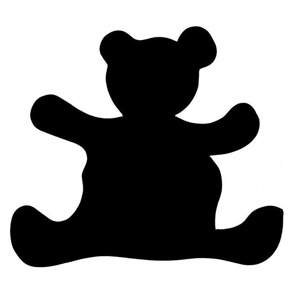 Glitter Tattoo Stencil Teddy Bear