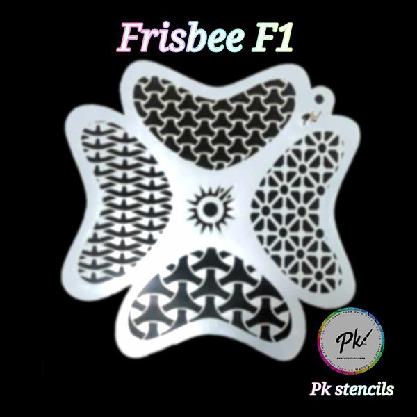 Frisbee Schminkstencil F1