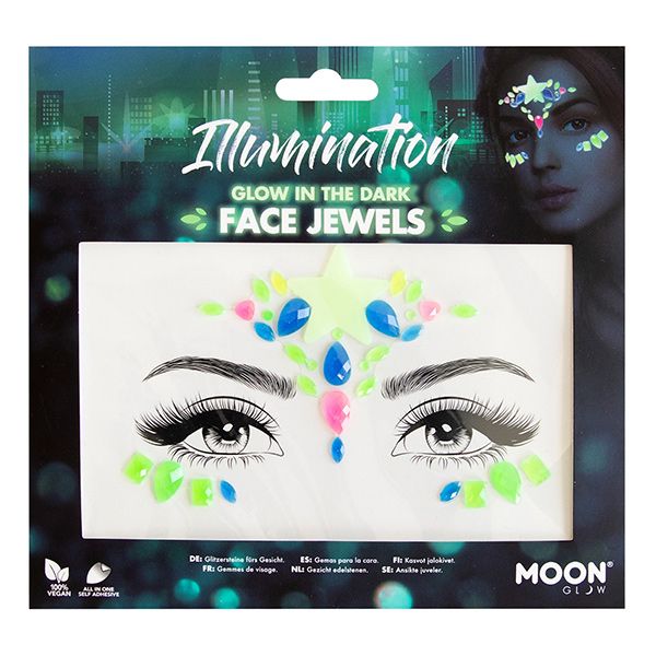 Face Jewels Glow In The Dark Illumination