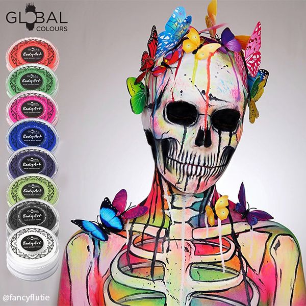 Global Face & Body Paint Ultra Blauw 32gr