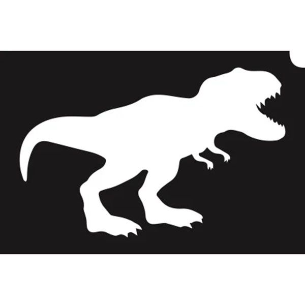 Glittertattoo Stencil Fierce T-Rex (5 pack)