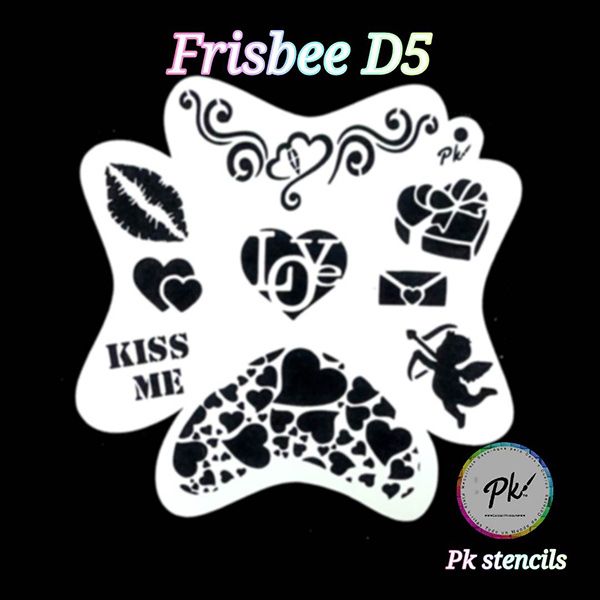 Frisbee Schminkstencil D5